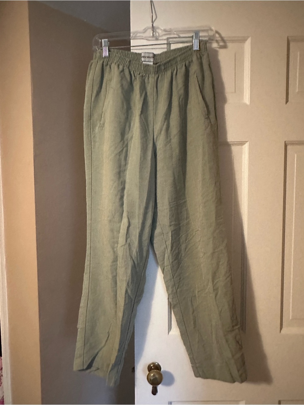Relaxed Olive Green Women's Chinos